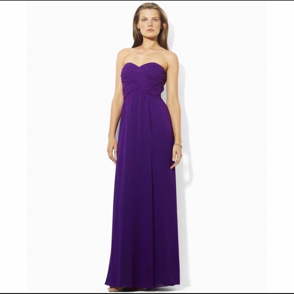 NWT Ralph Lauren Purple Prom Dress / Evening Gown